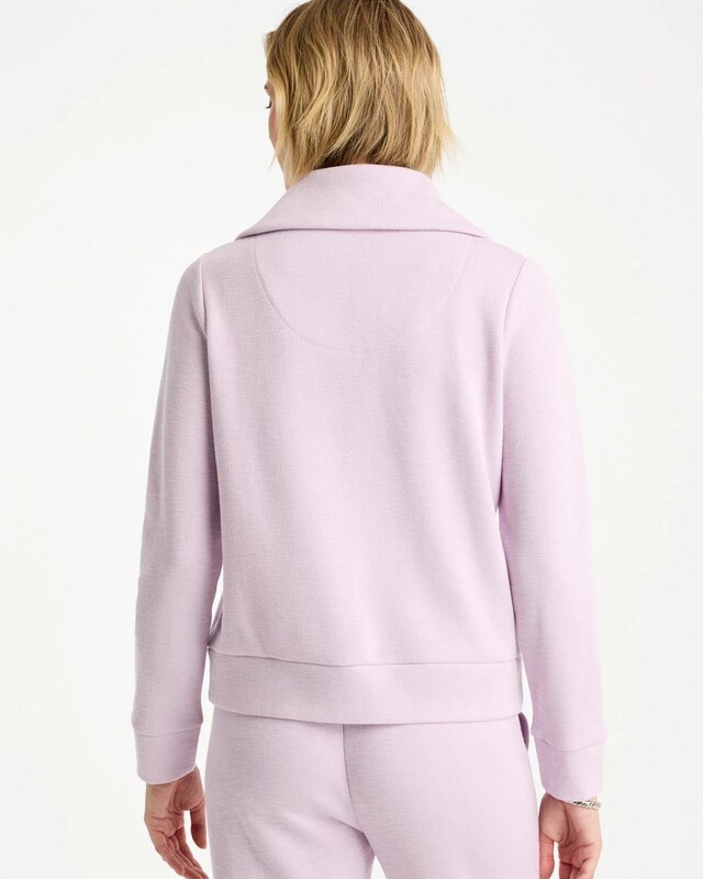 Zenergy Beach Slub Half-Zip Pullover Top - image 3